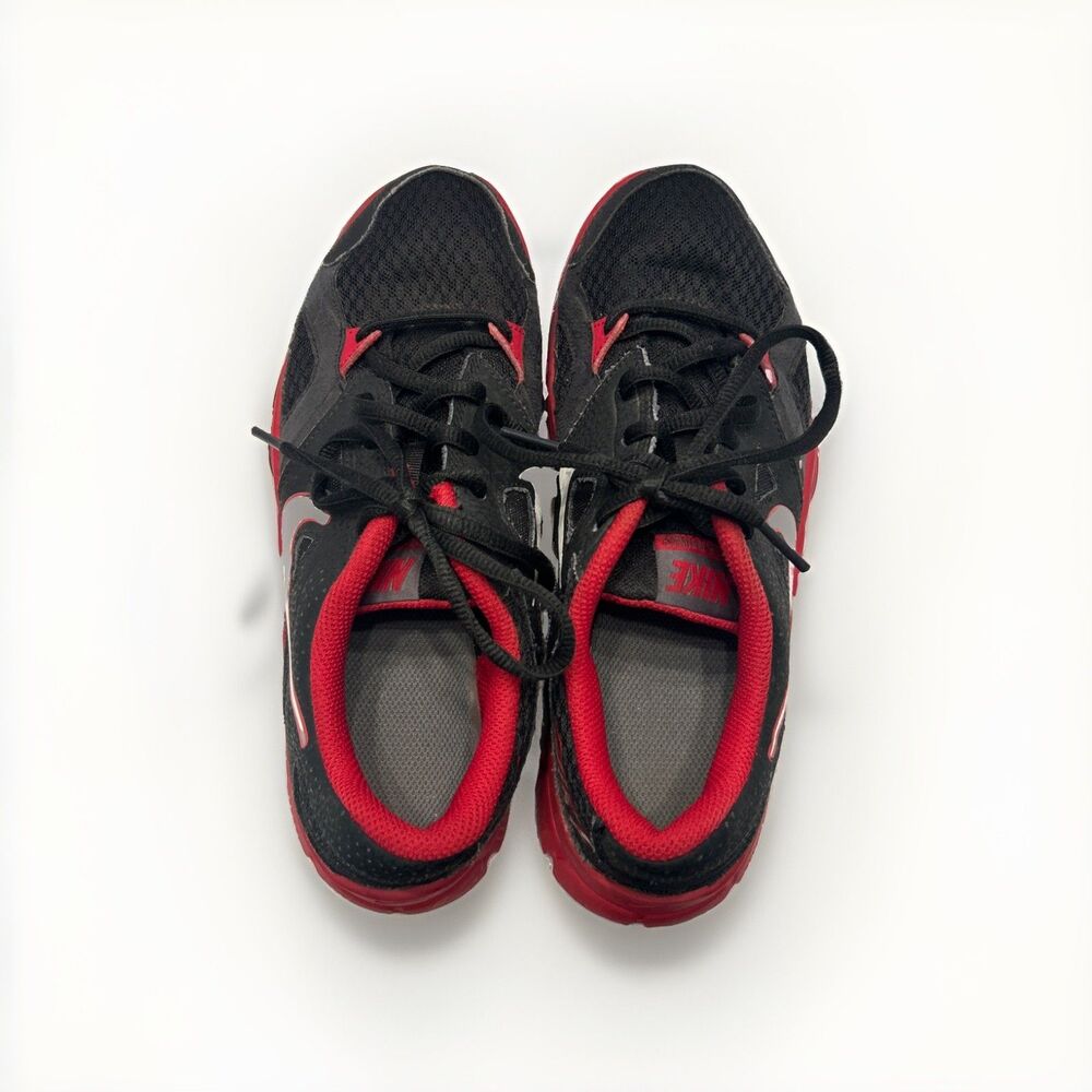 Boys Red/black Nike Tennis Shoes Size 6 Youth